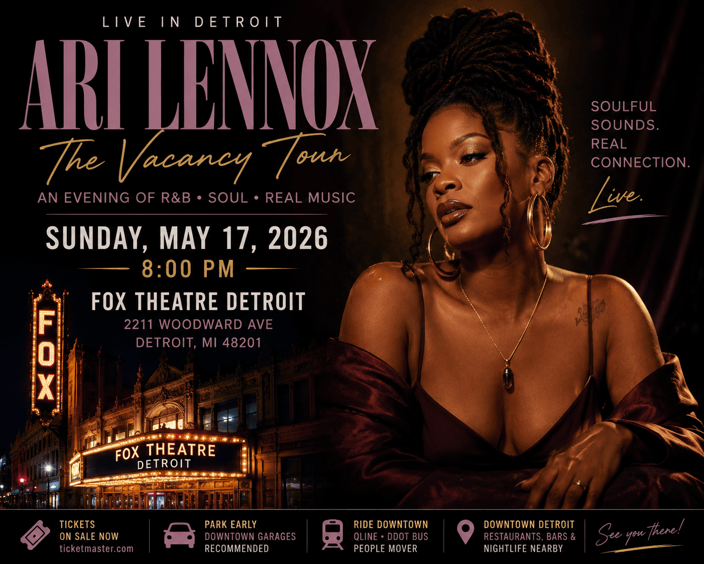 Ari Lennox – The Vacancy Tour event graphic