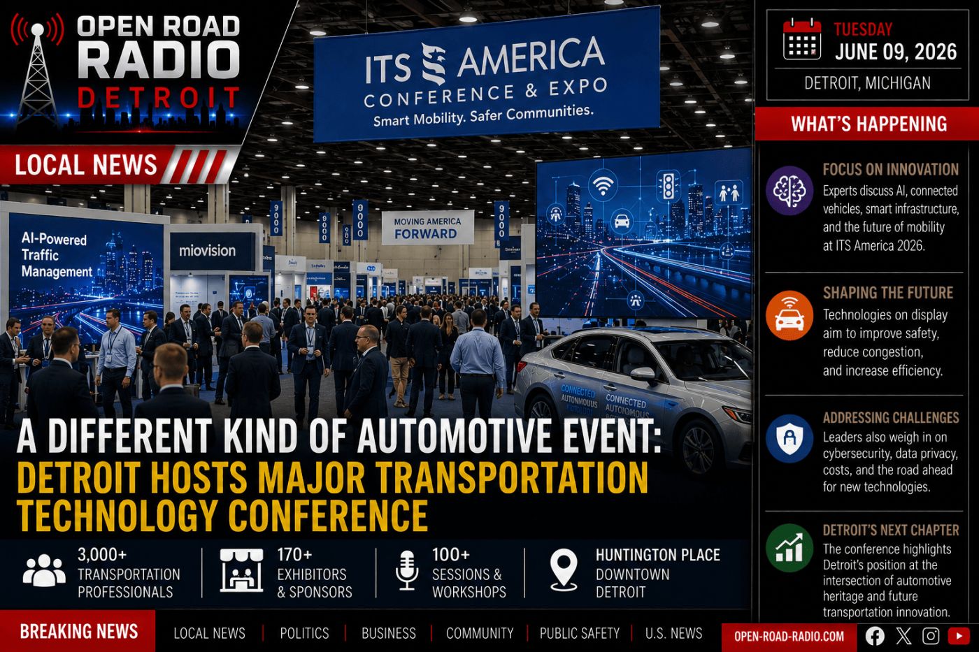 A Different Kind Of Automotive Event: Detroit Hosts Major Transportation Technology Conference