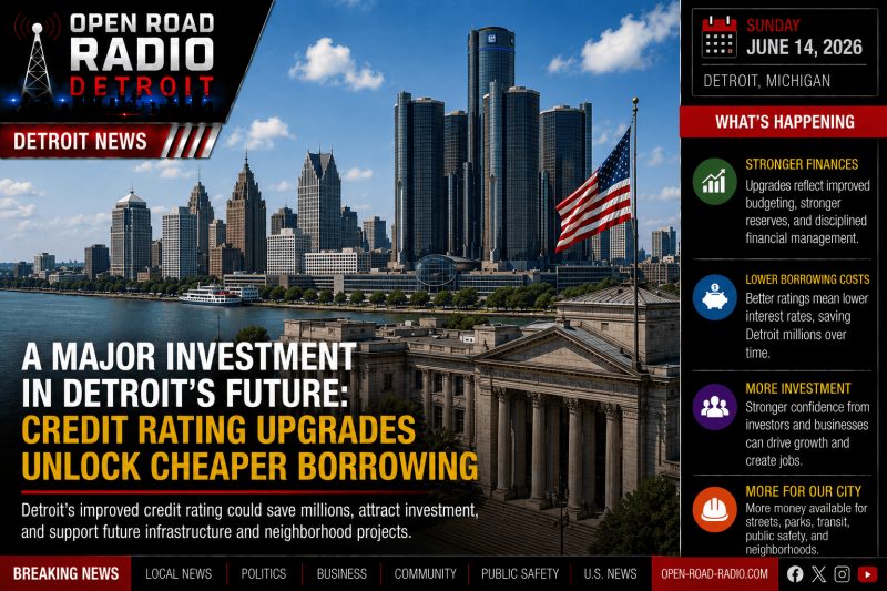 A Major Investment In Detroit's Future: Credit Rating Upgrades Unlock Cheaper Borrowing