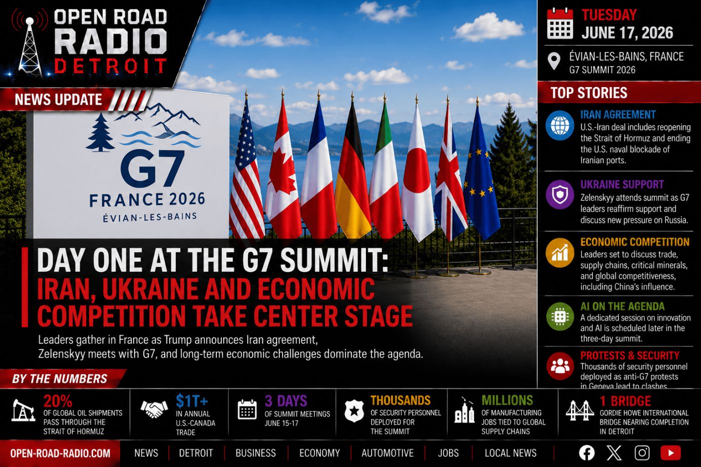 Day One At The G7: Iran, Ukraine And Economic Competition Dominate Summit Opening