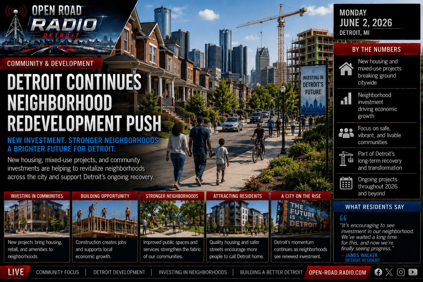 Detroit Continues Neighborhood Redevelopment Push