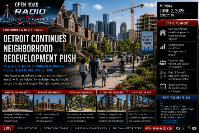 Detroit Continues Neighborhood Redevelopment Push