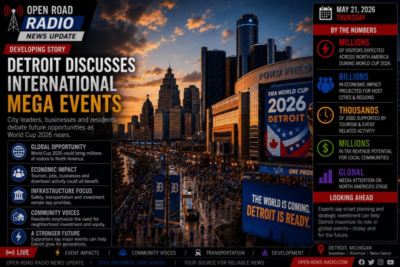 Detroit Pushes For More International Mega Events As City Eyes Global Spotlight