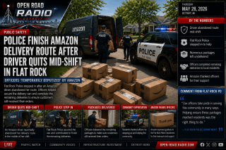 Flat Rock Police Finish Amazon Delivery Route After Driver Abruptly Quits Mid-Shift